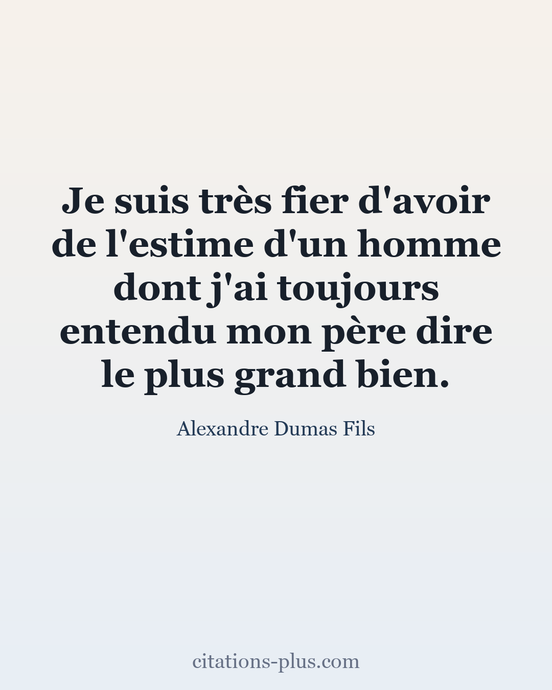 Carte Premium clair — Alexandre Dumas Fils