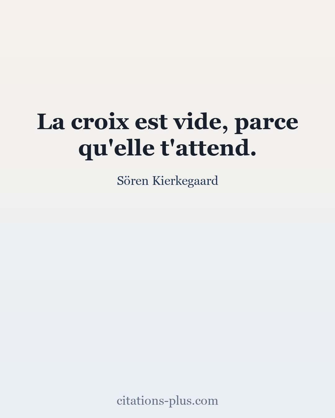Carte Premium clair — Sören Kierkegaard