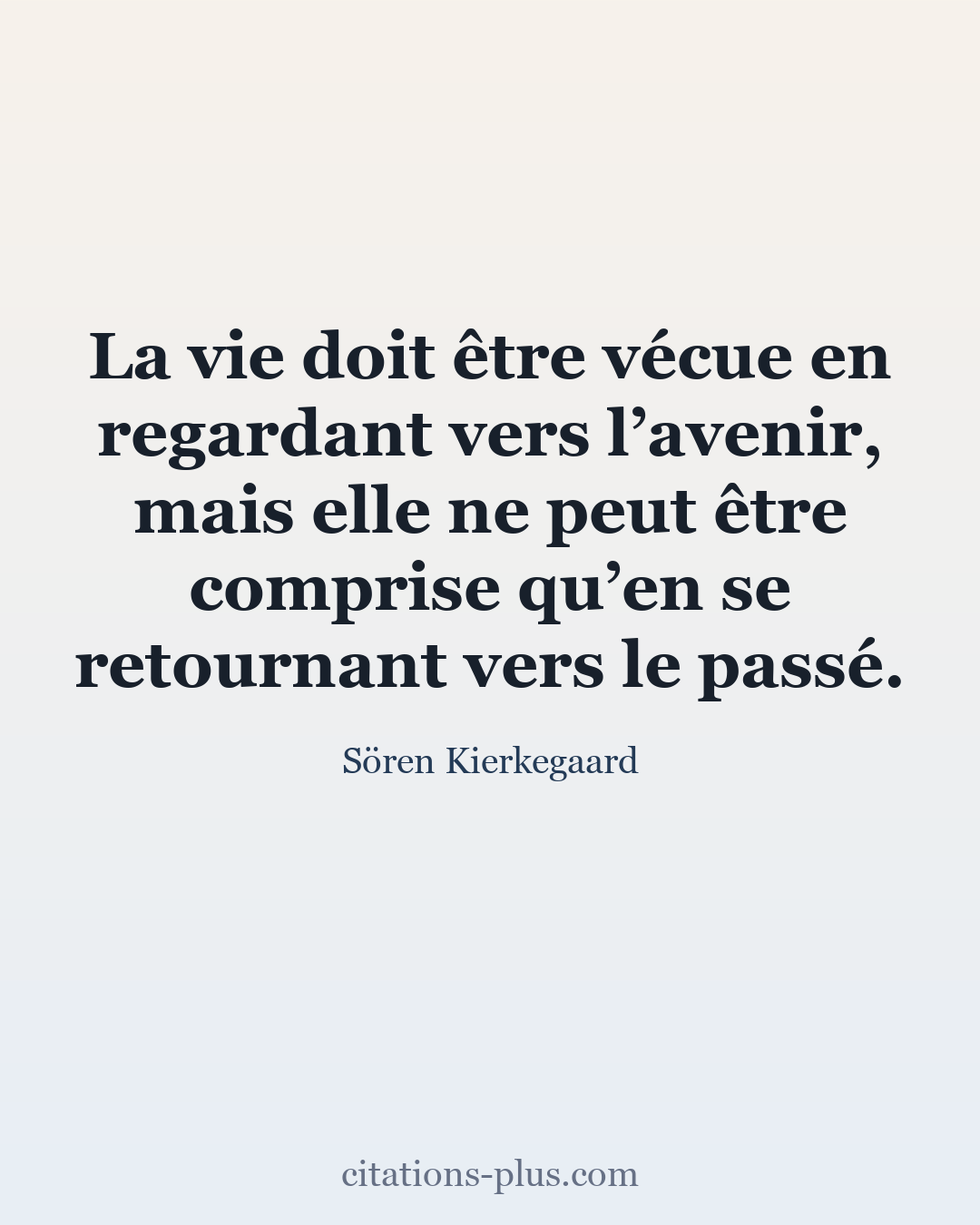 Carte Premium clair — Sören Kierkegaard