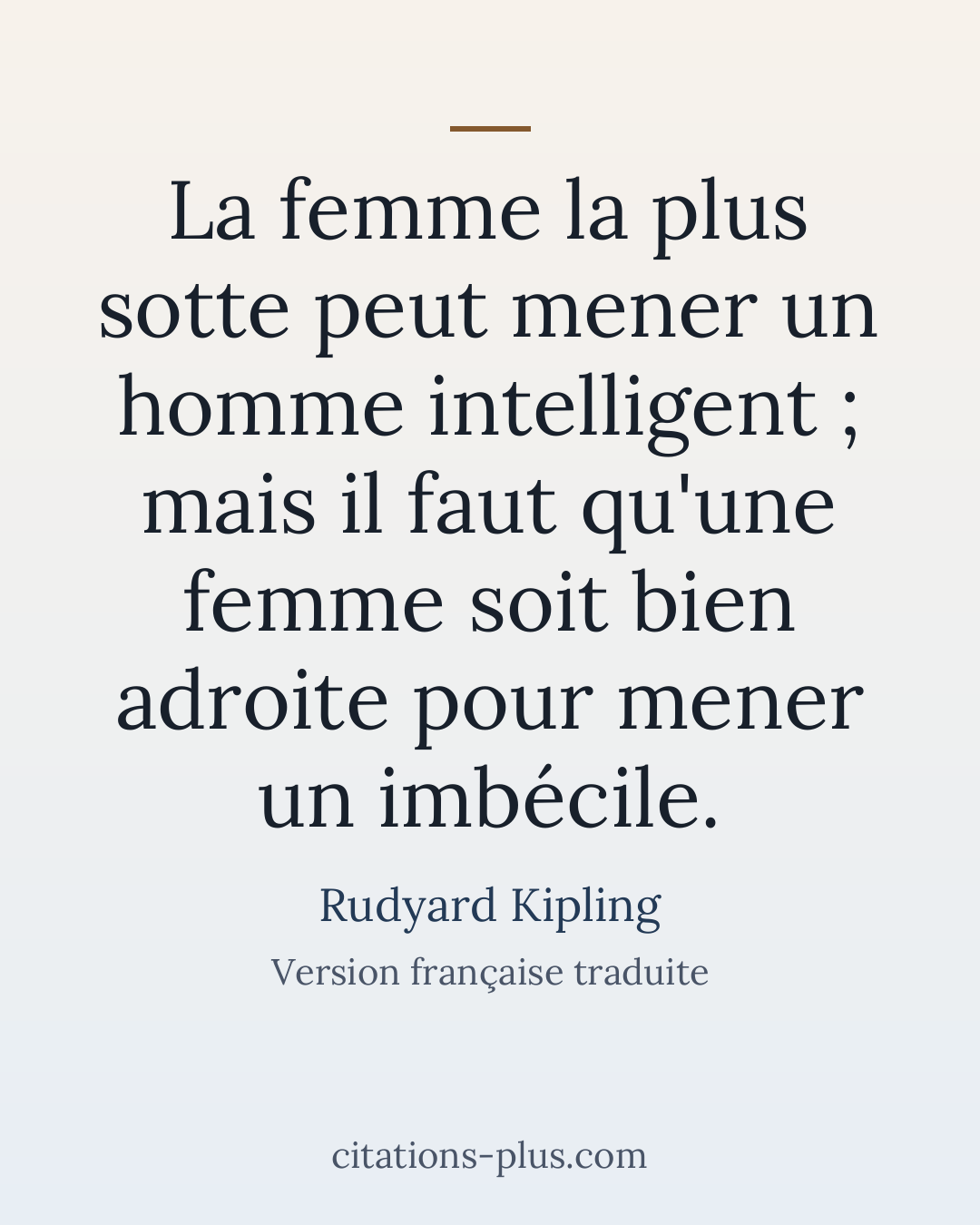 Carte Premium clair — Rudyard Kipling