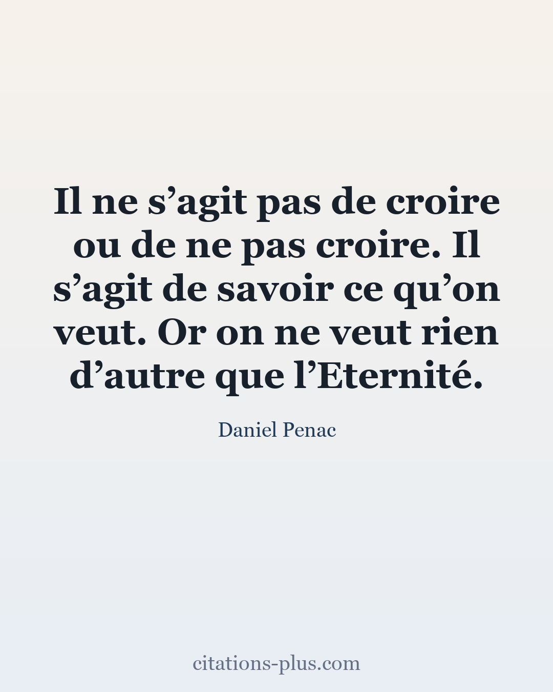 Carte Premium clair — Daniel Pennac