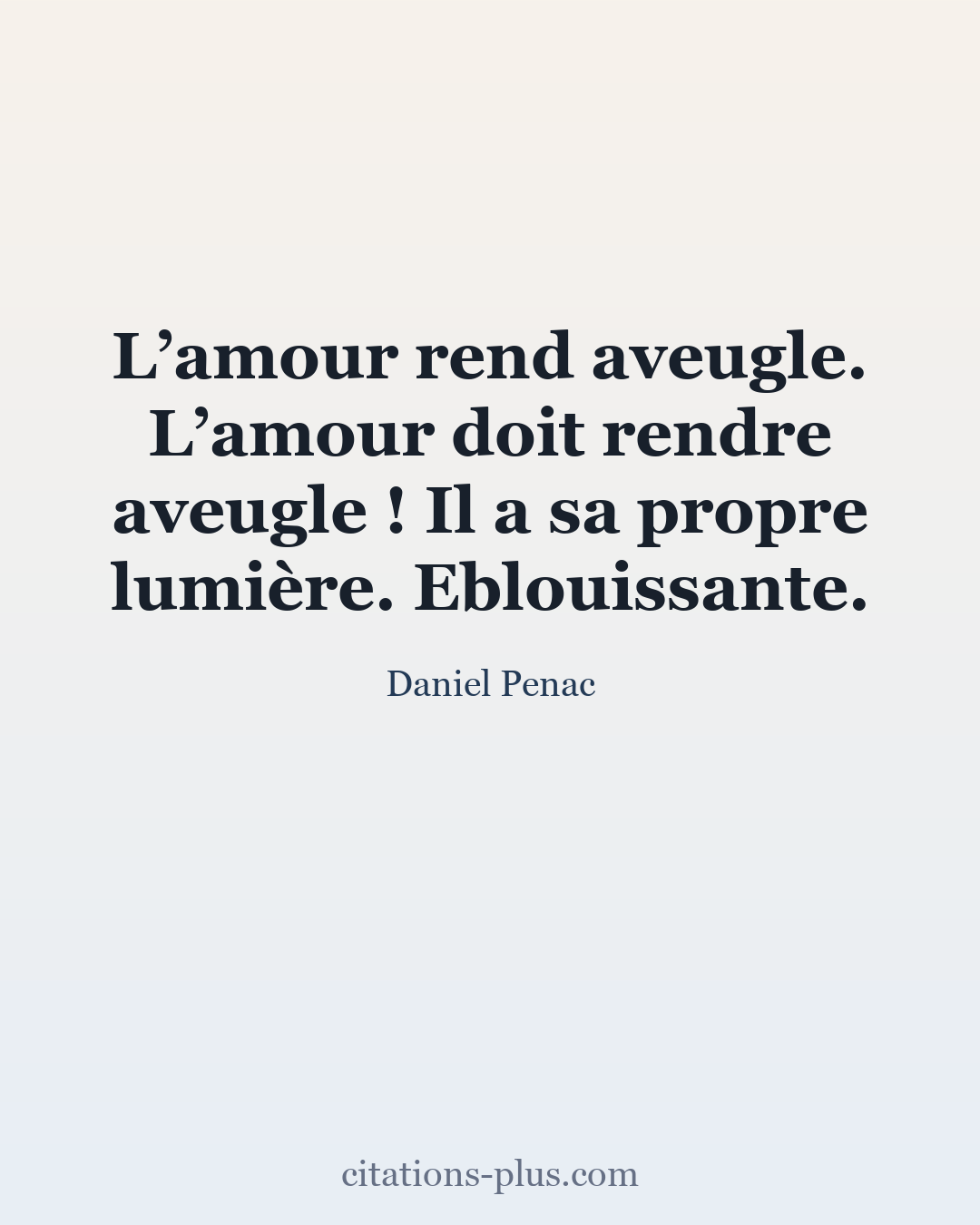 Carte Premium clair — Daniel Pennac