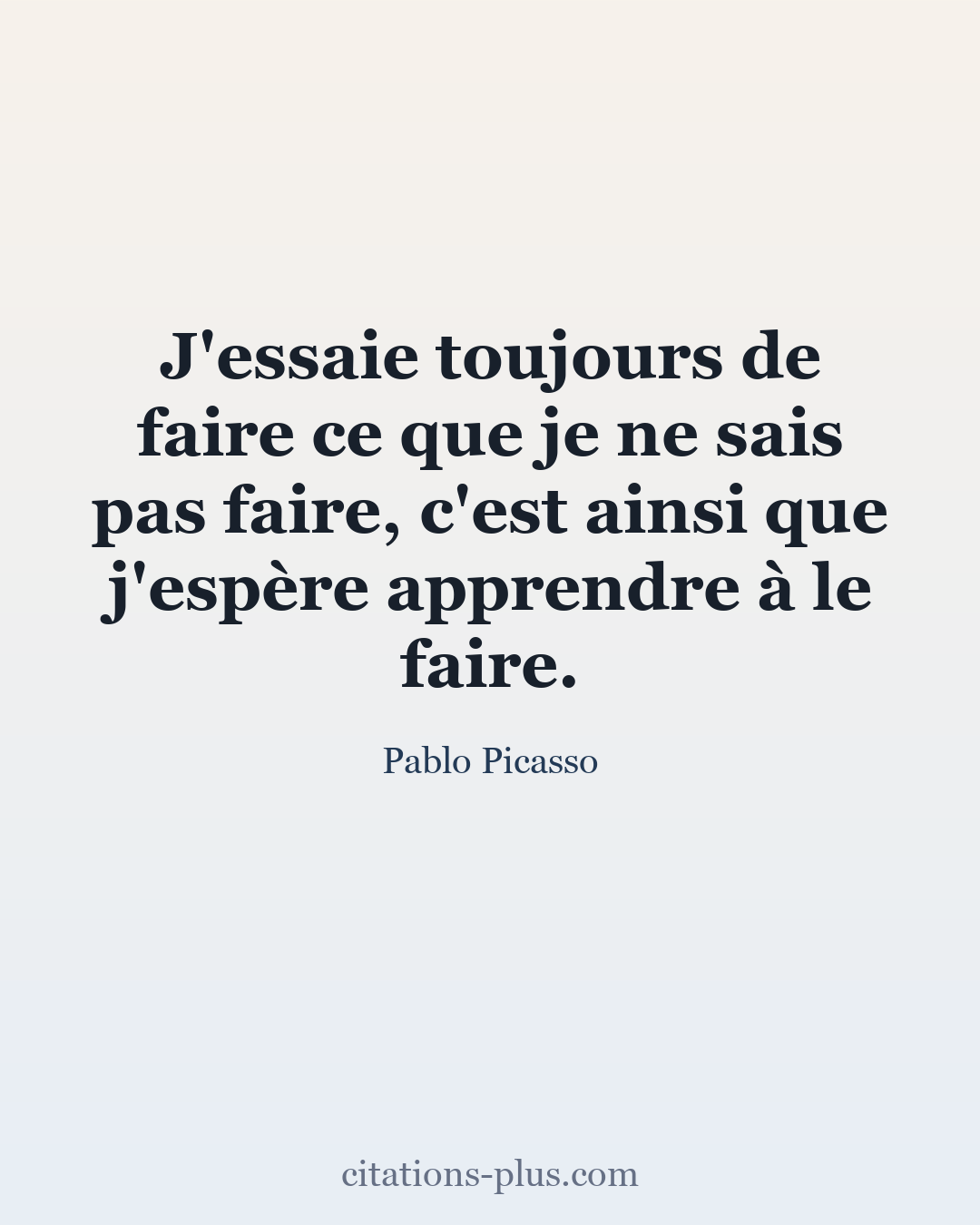 Carte Premium clair — Pablo Picasso