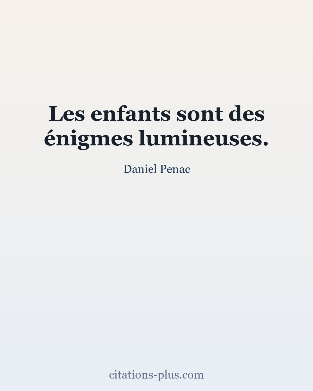 Carte Premium clair — Daniel Pennac