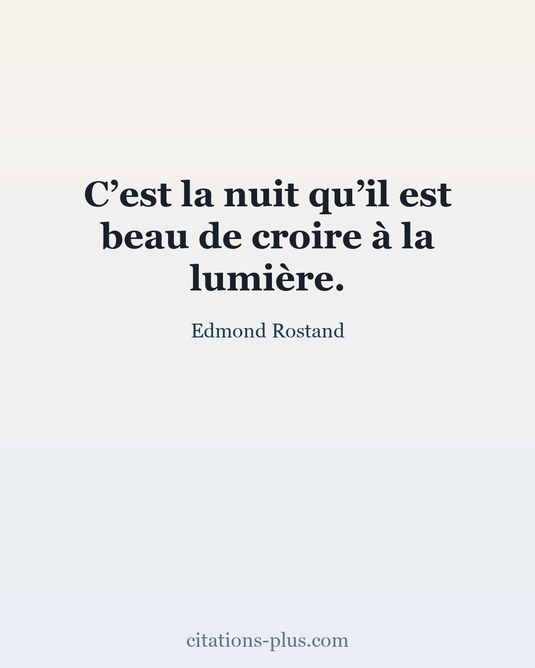 Carte Premium clair — Edmond Rostand