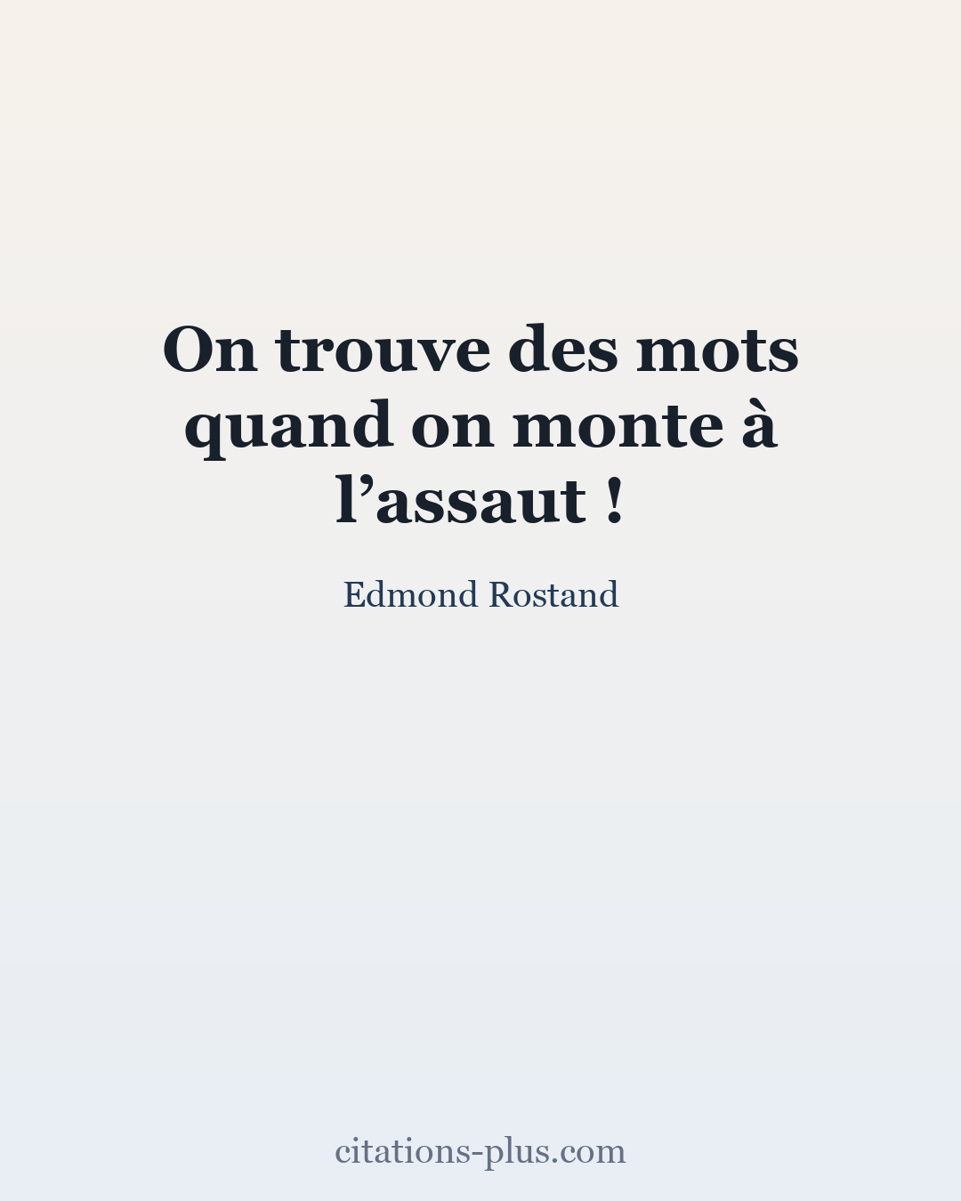 Carte Premium clair — Edmond Rostand