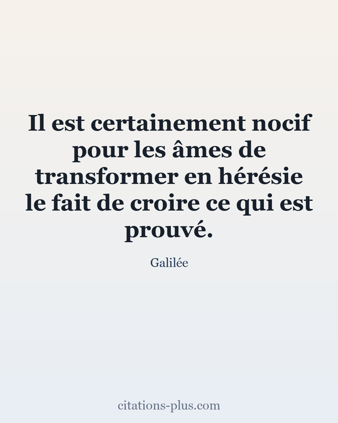 Carte Premium clair — Galilée
