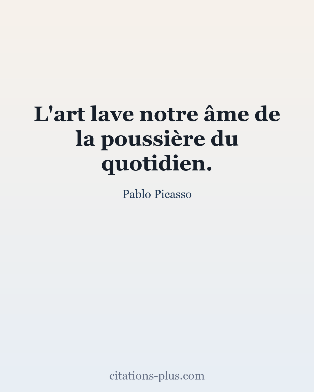 Carte Premium clair — Pablo Picasso