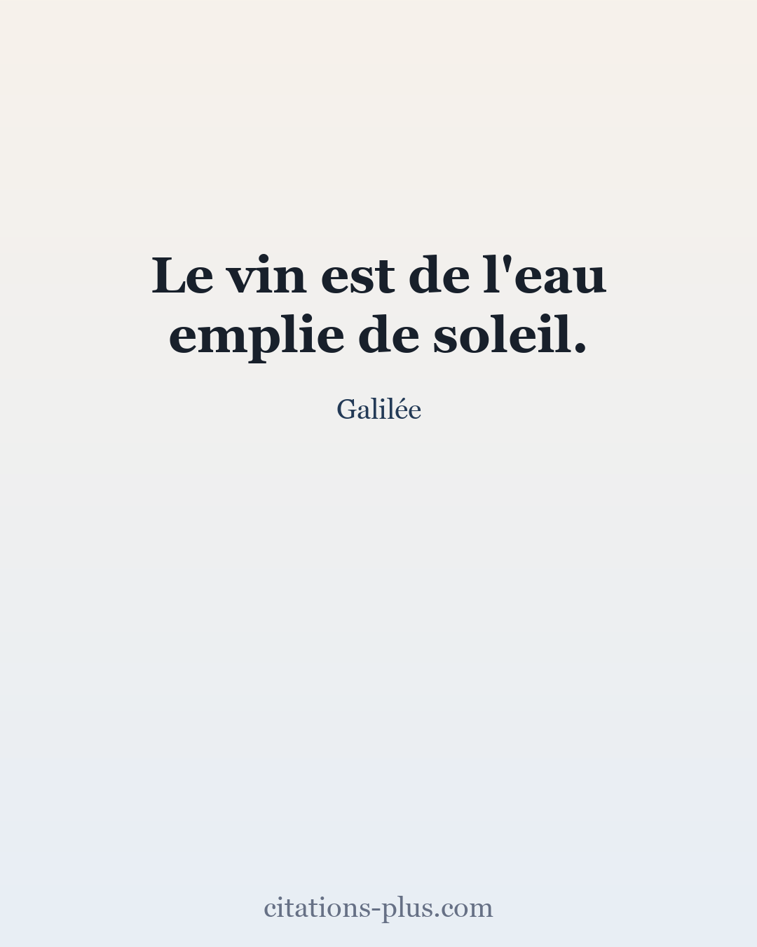 Carte Premium clair — Galilée