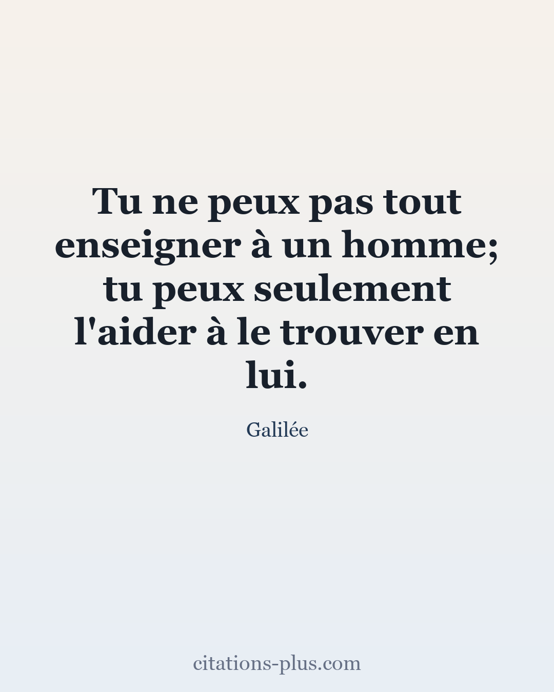 Carte Premium clair — Galilée