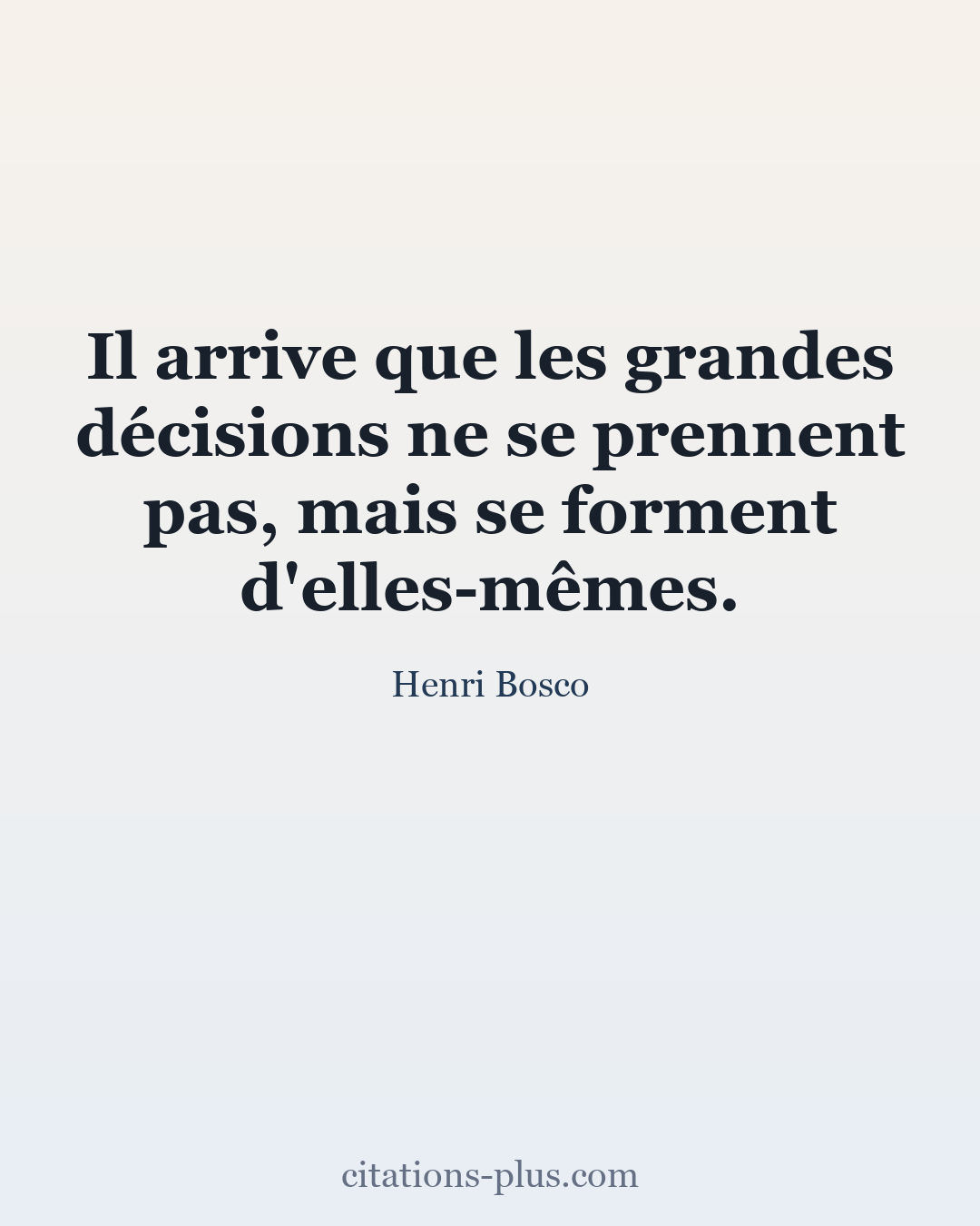 Carte Premium clair — Henri Bosco