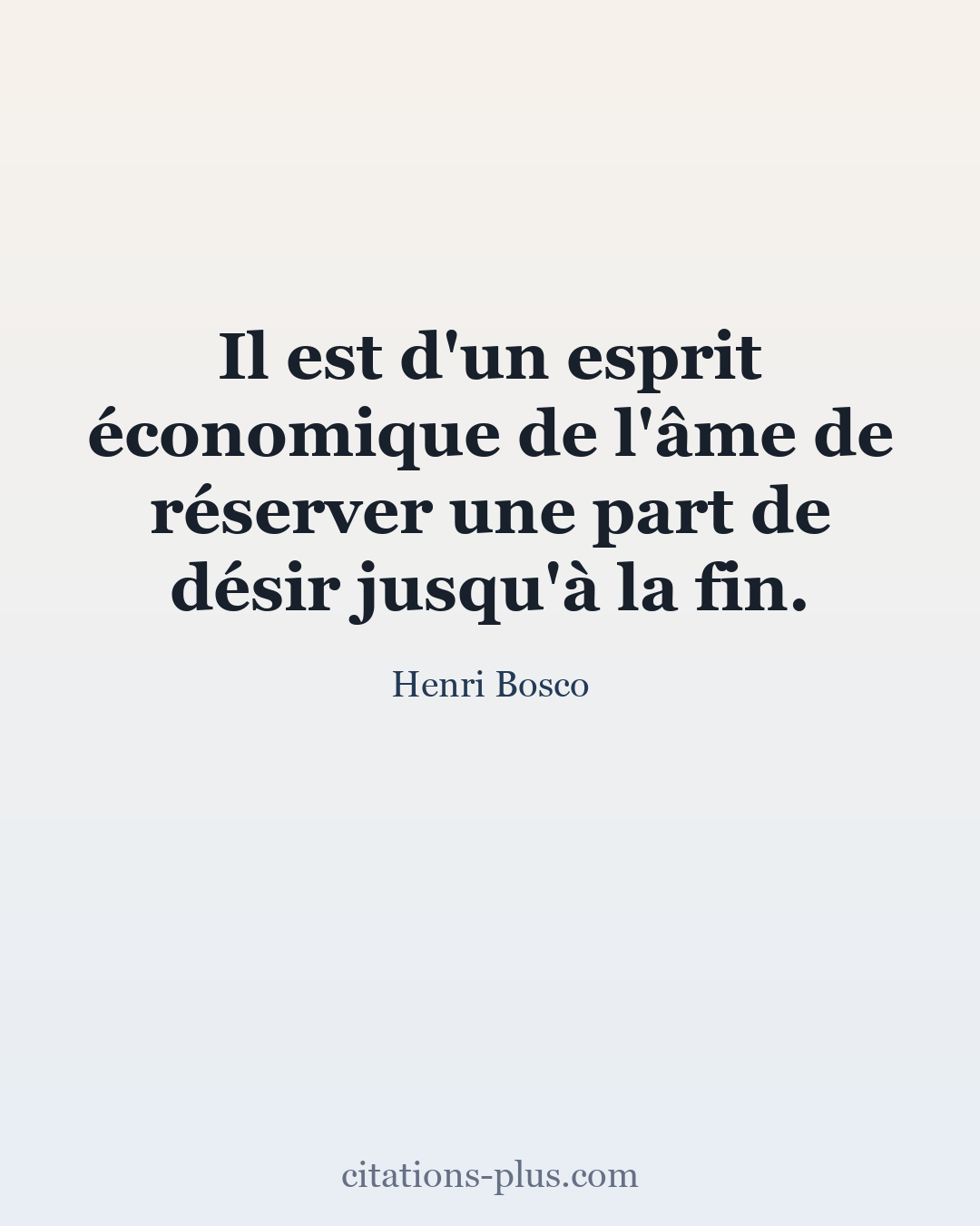 Carte Premium clair — Henri Bosco