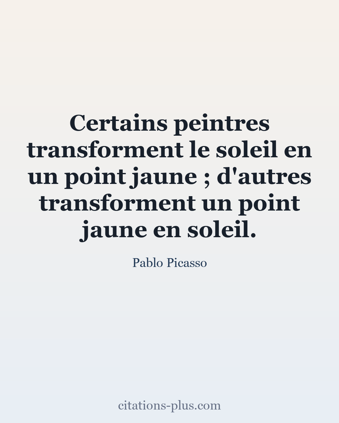 Carte Premium clair — Pablo Picasso