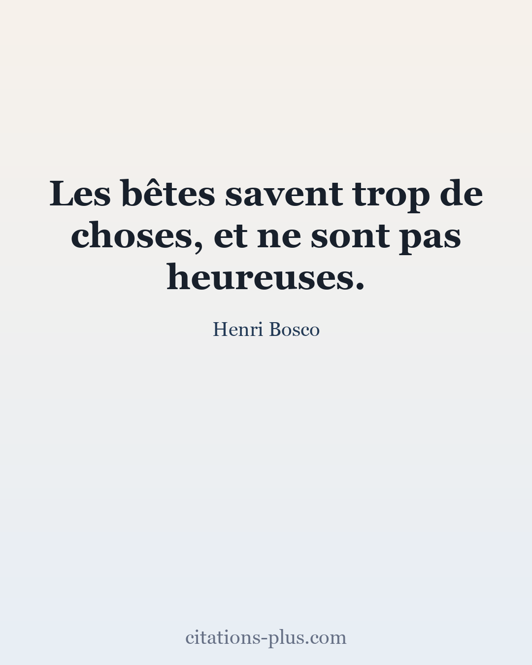 Carte Premium clair — Henri Bosco