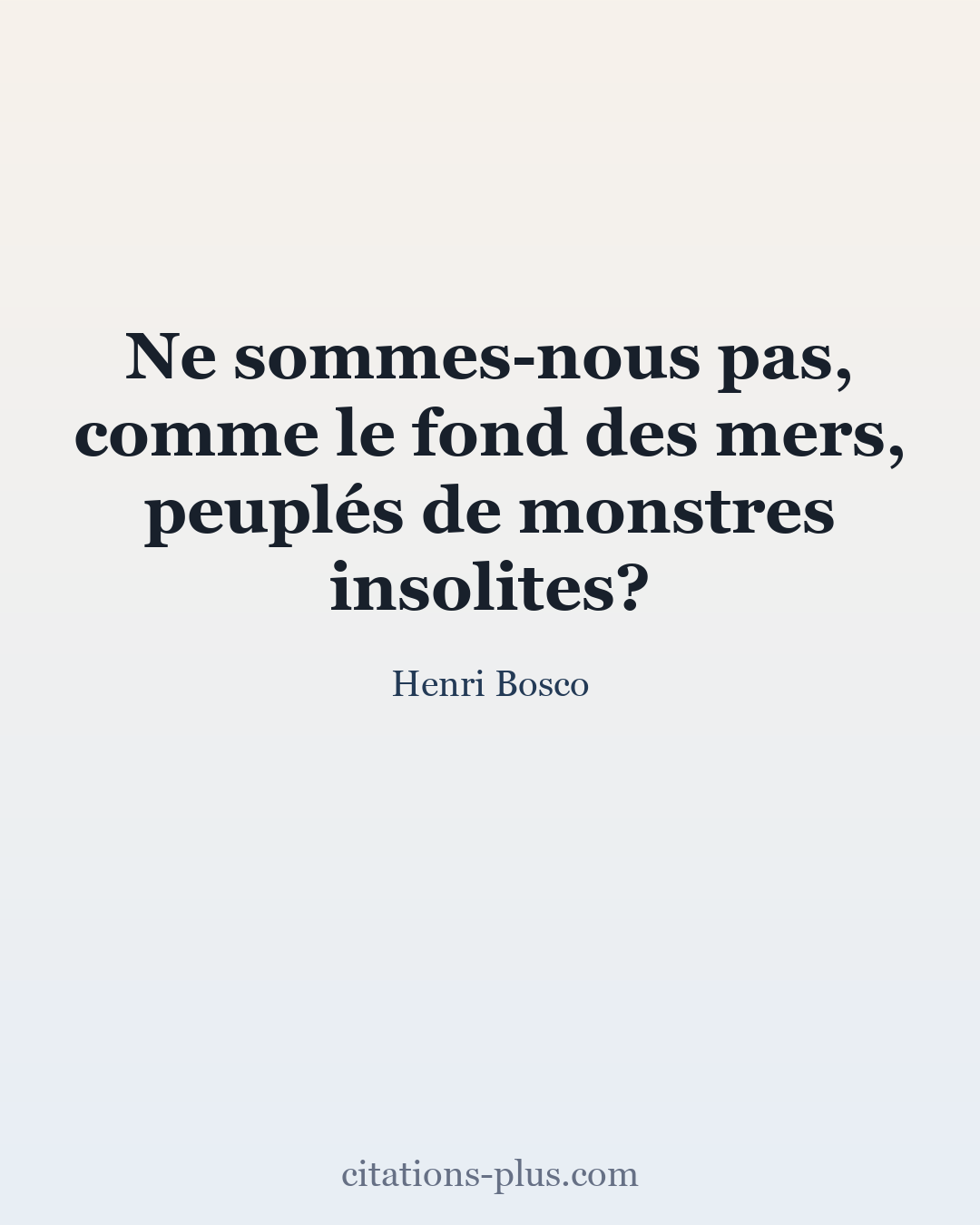 Carte Premium clair — Henri Bosco