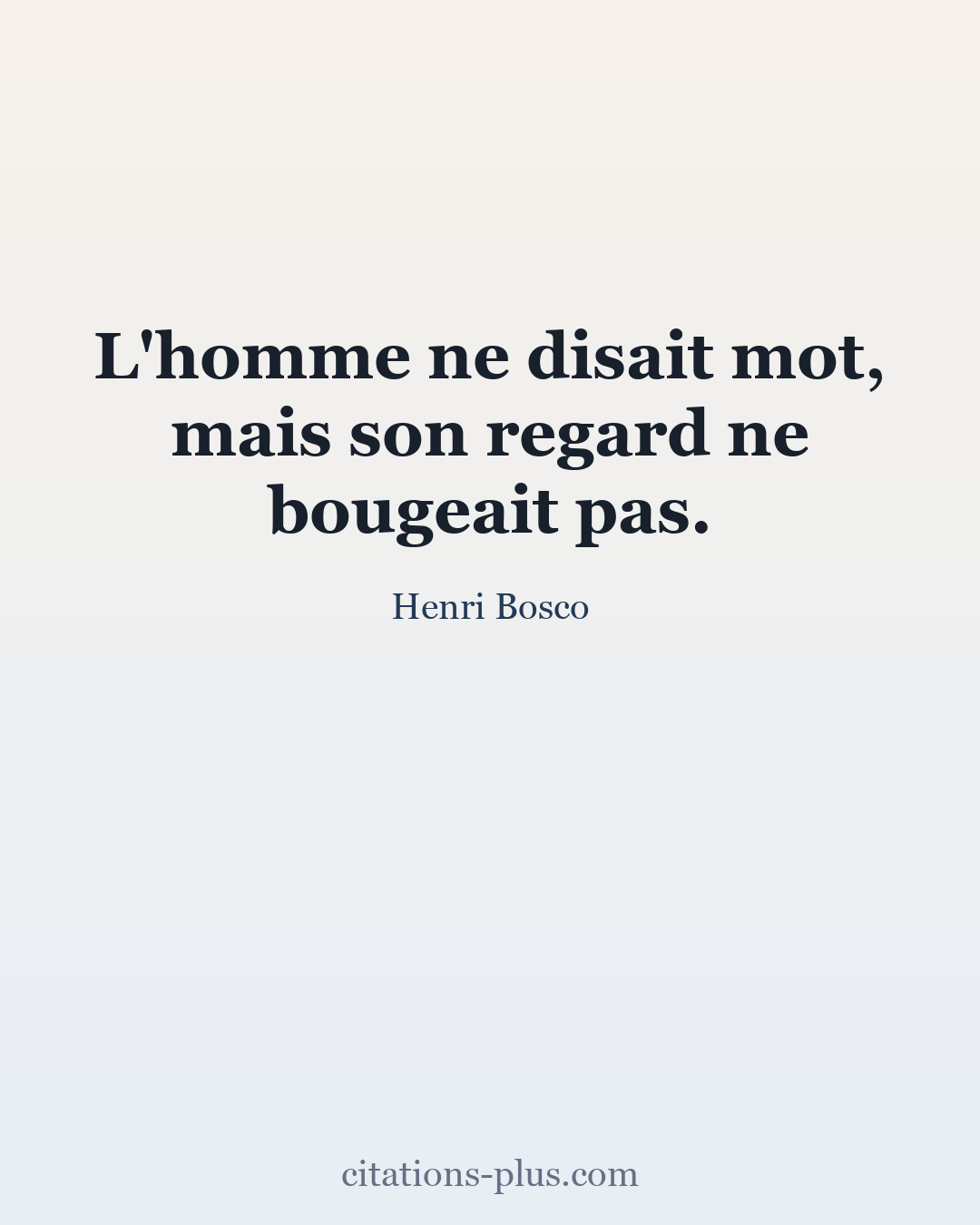 Carte Premium clair — Henri Bosco