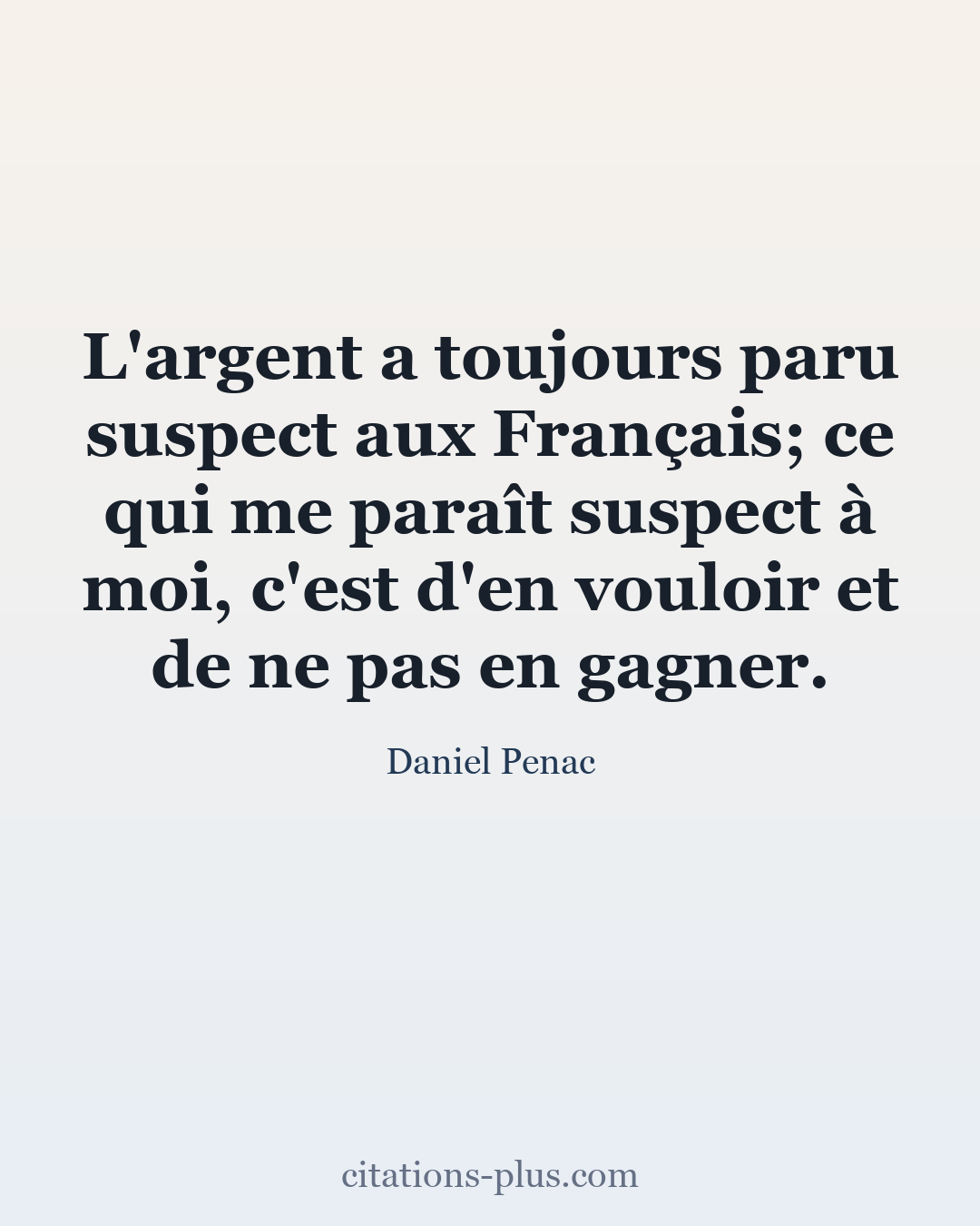 Carte Premium clair — Daniel Pennac