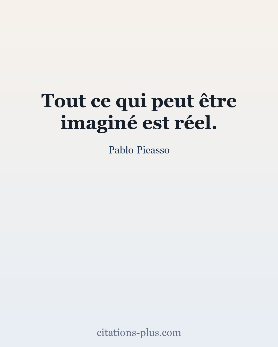 Carte Premium clair — Pablo Picasso