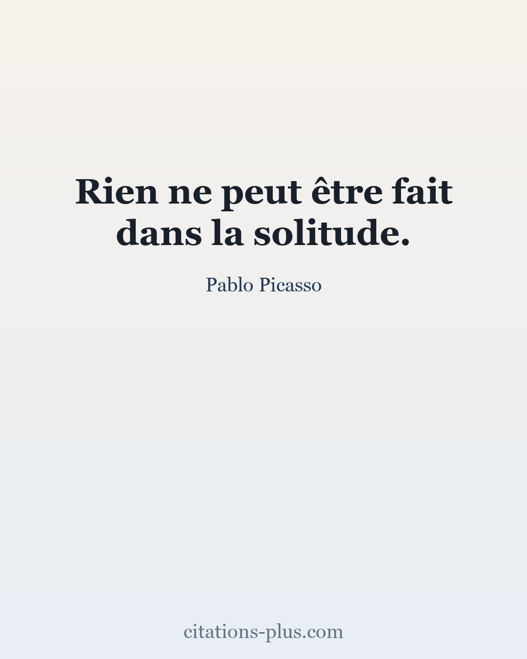 Carte Premium clair — Pablo Picasso