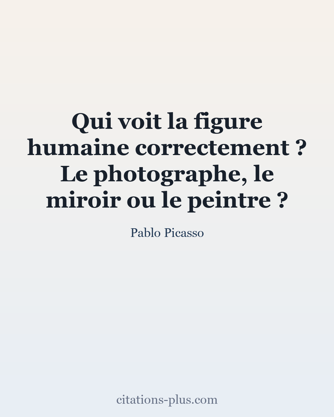 Carte Premium clair — Pablo Picasso