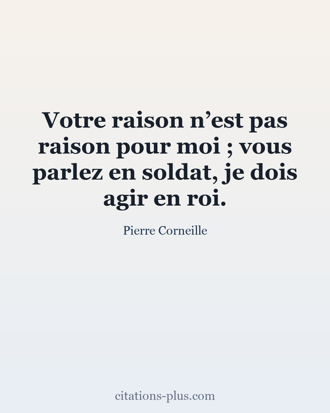 Carte Premium clair — Pierre Corneille