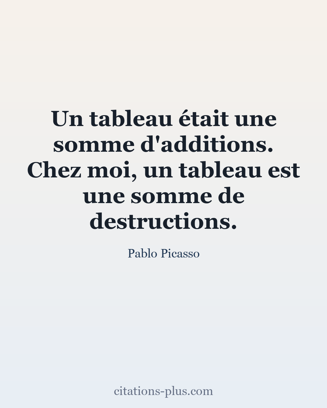 Carte Premium clair — Pablo Picasso