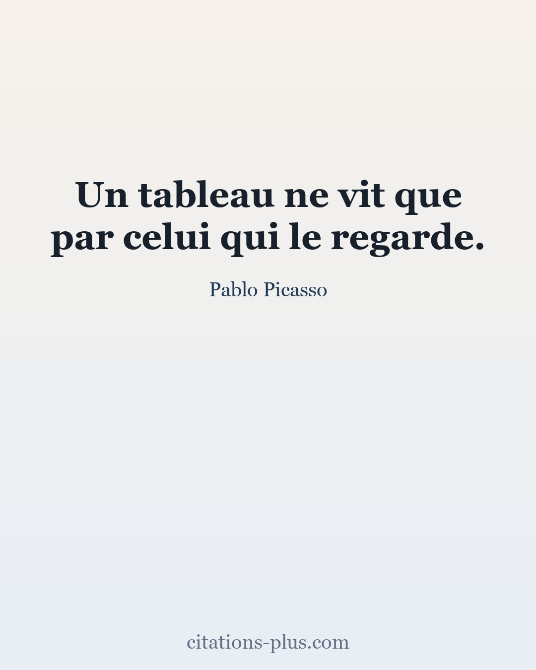 Carte Premium clair — Pablo Picasso
