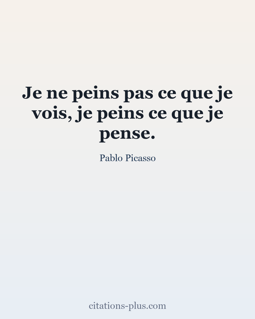 Carte Premium clair — Pablo Picasso
