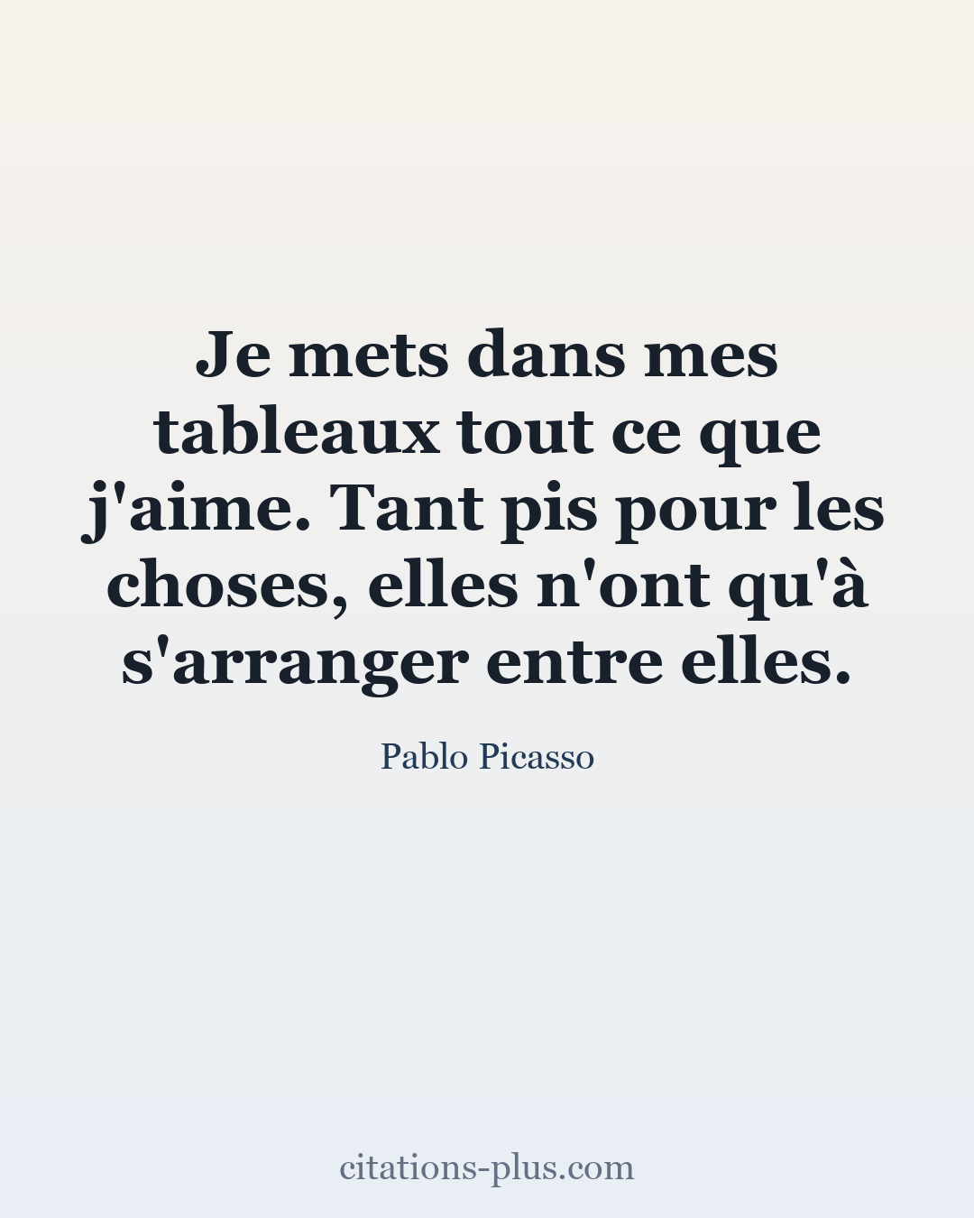 Carte Premium clair — Pablo Picasso