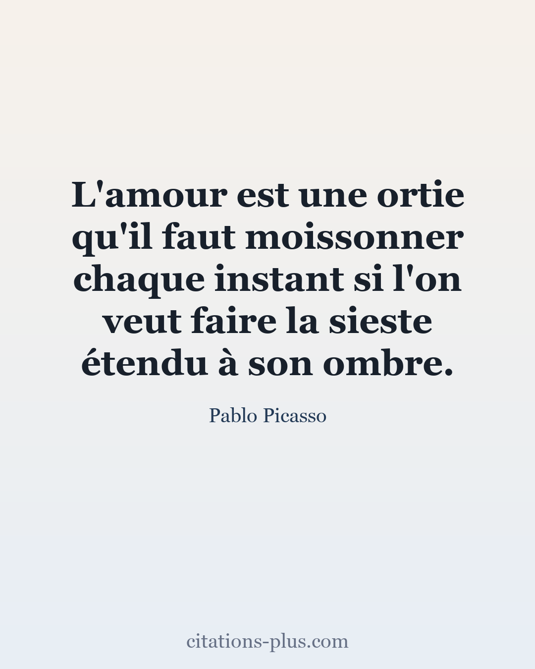 Carte Premium clair — Pablo Picasso