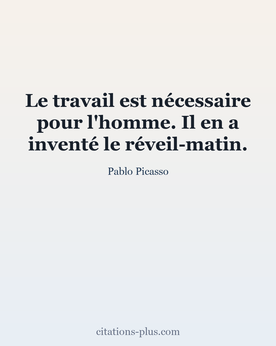 Carte Premium clair — Pablo Picasso