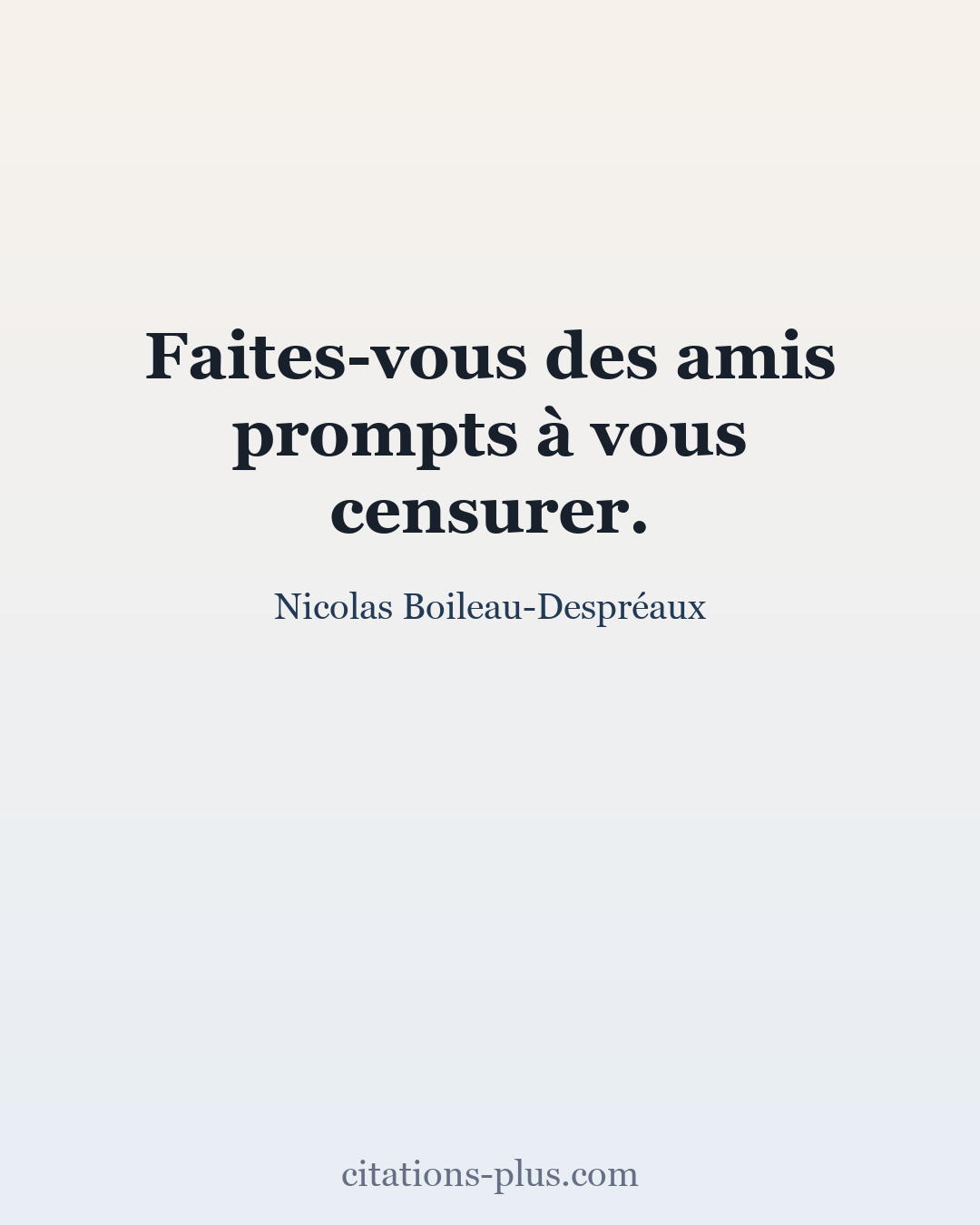 Carte Premium clair — Nicolas Boileau-Despréaux