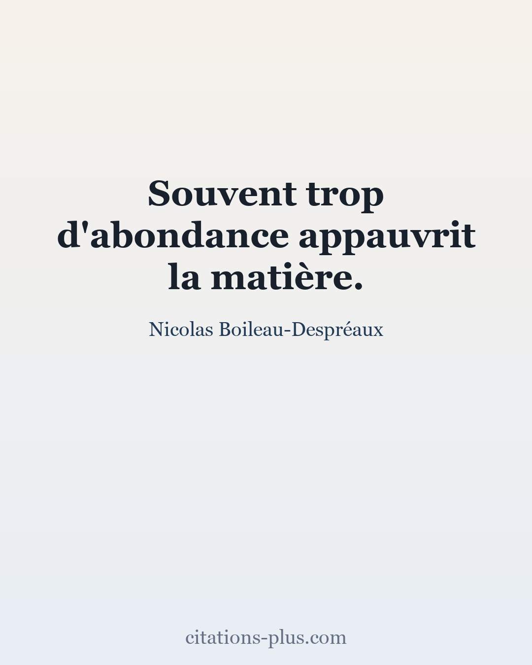 Carte Premium clair — Nicolas Boileau-Despréaux