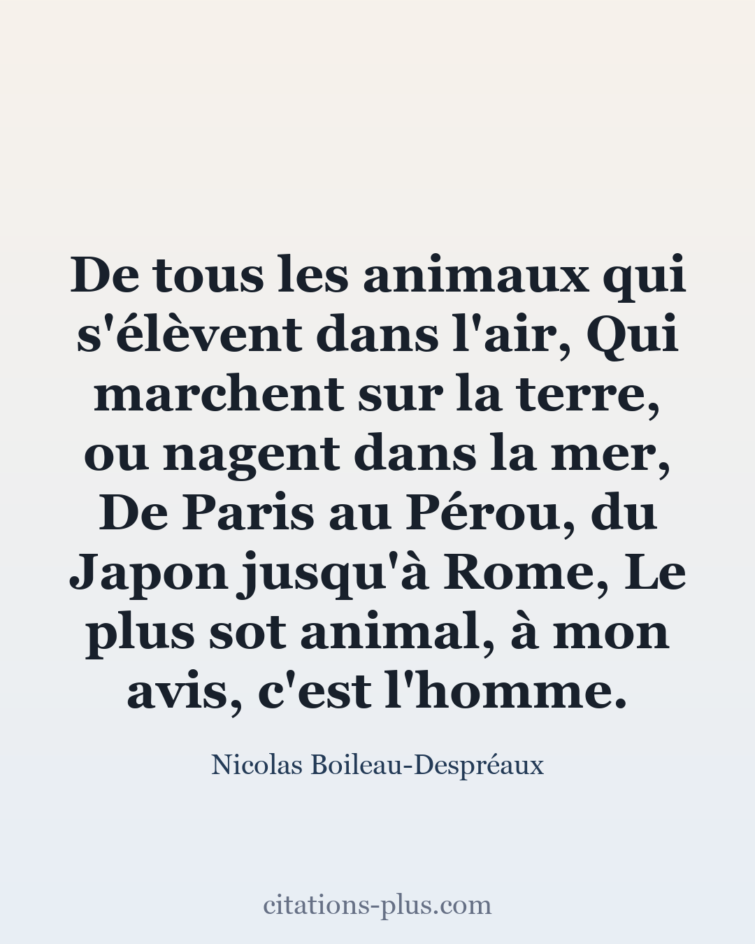 Carte Premium clair — Nicolas Boileau-Despréaux