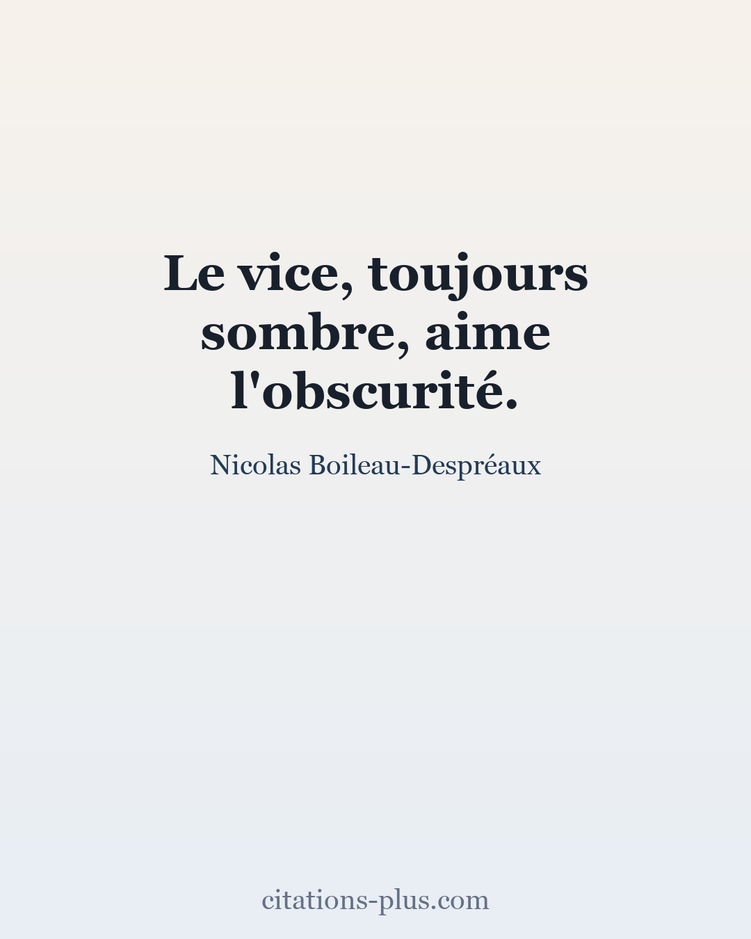 Carte Premium clair — Nicolas Boileau-Despréaux