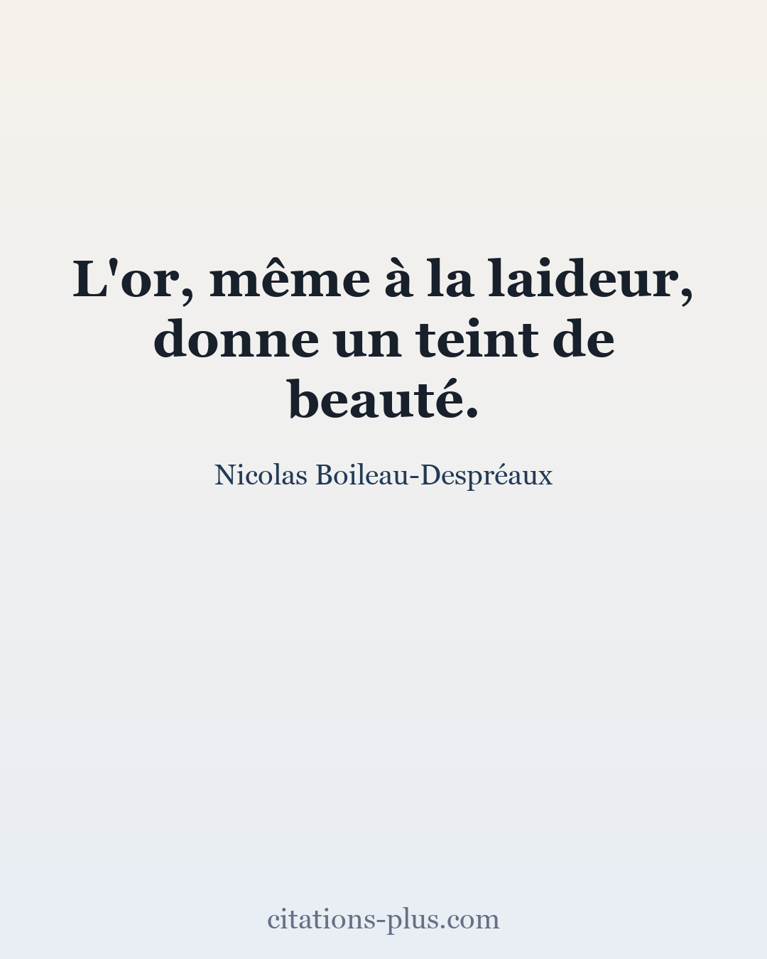 Carte Premium clair — Nicolas Boileau-Despréaux