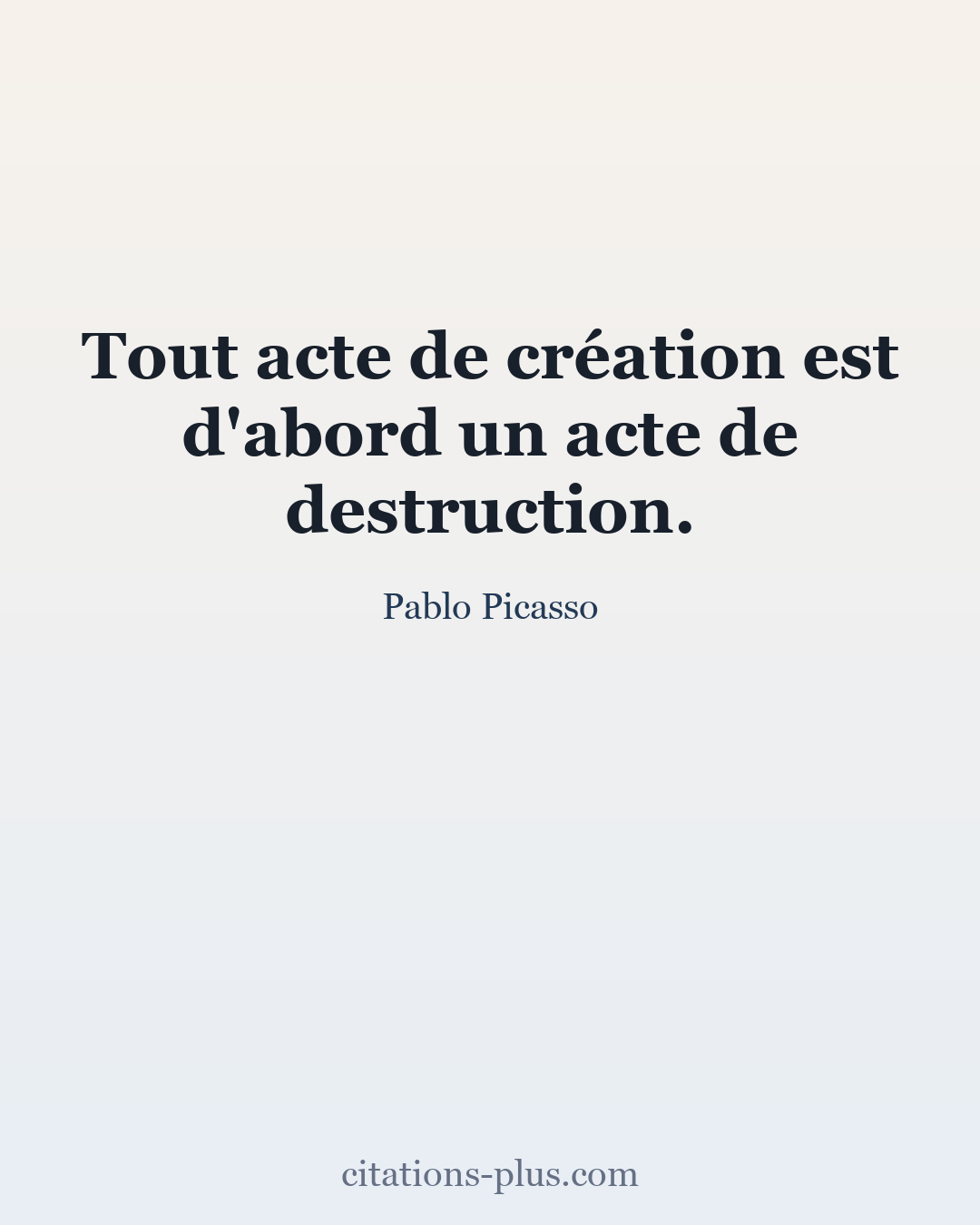 Carte Premium clair — Pablo Picasso