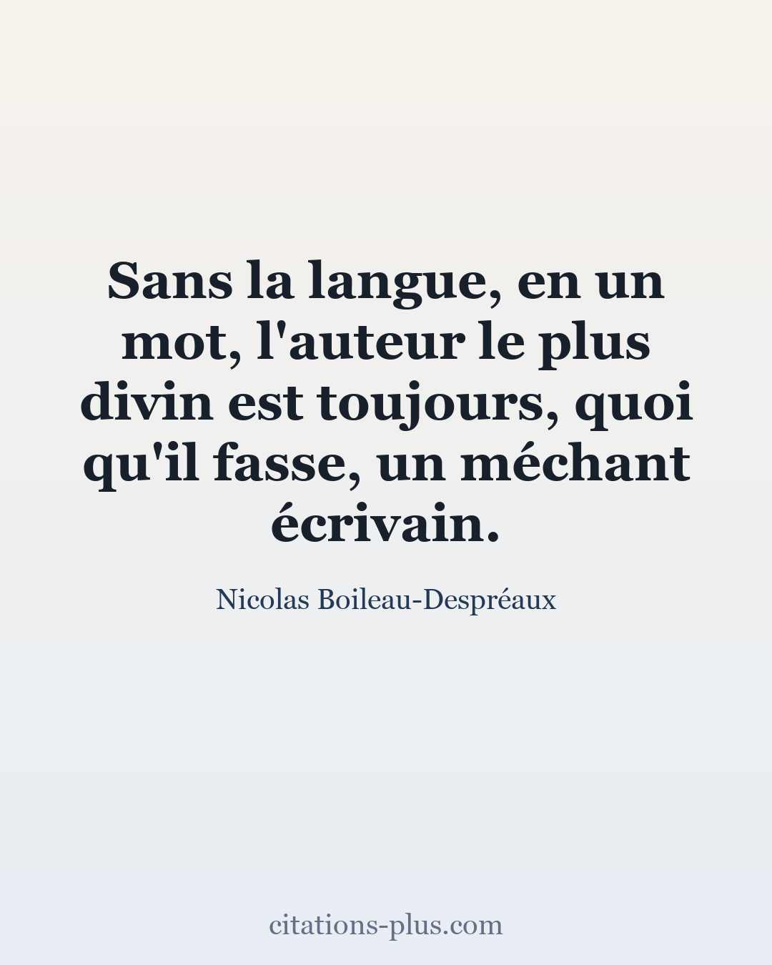 Carte Premium clair — Nicolas Boileau-Despréaux