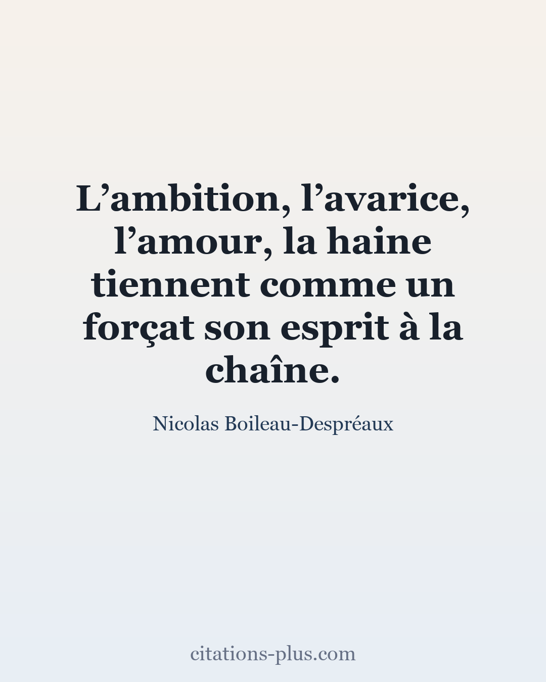 Carte Premium clair — Nicolas Boileau-Despréaux
