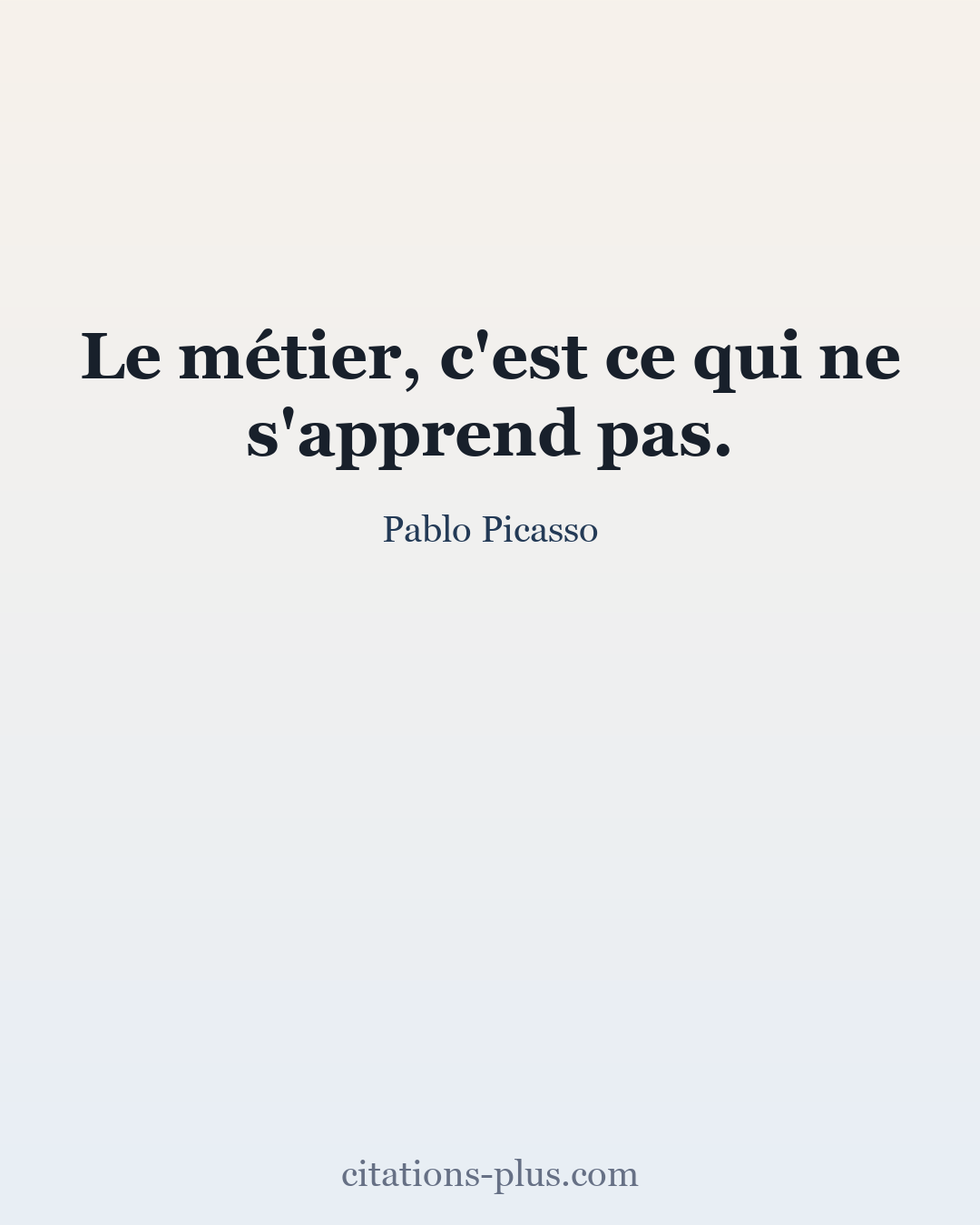 Carte Premium clair — Pablo Picasso