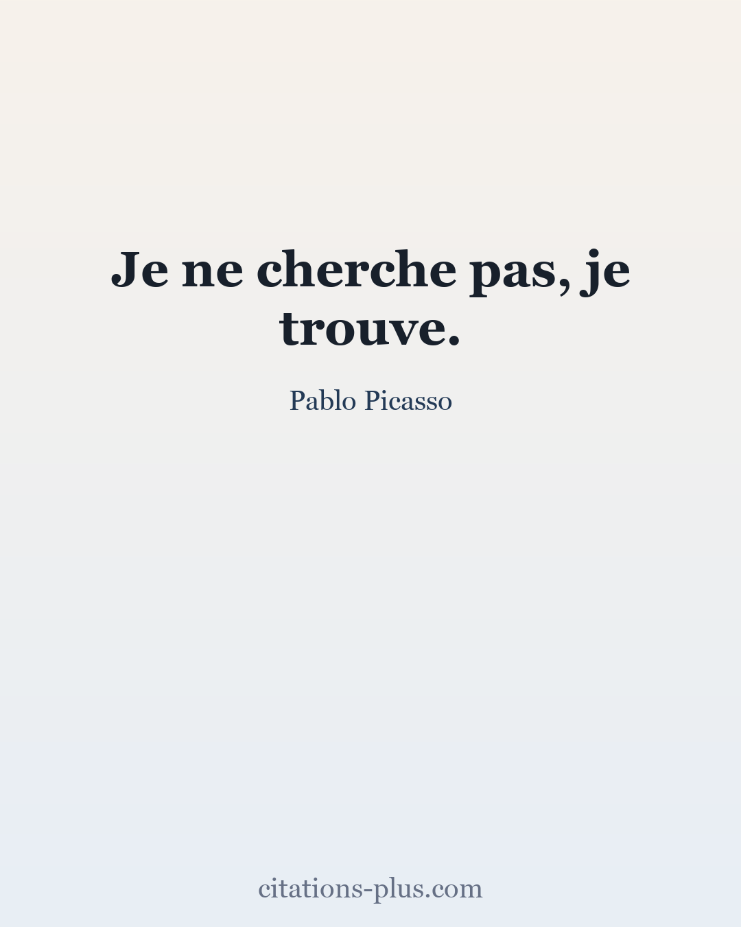 Carte Premium clair — Pablo Picasso