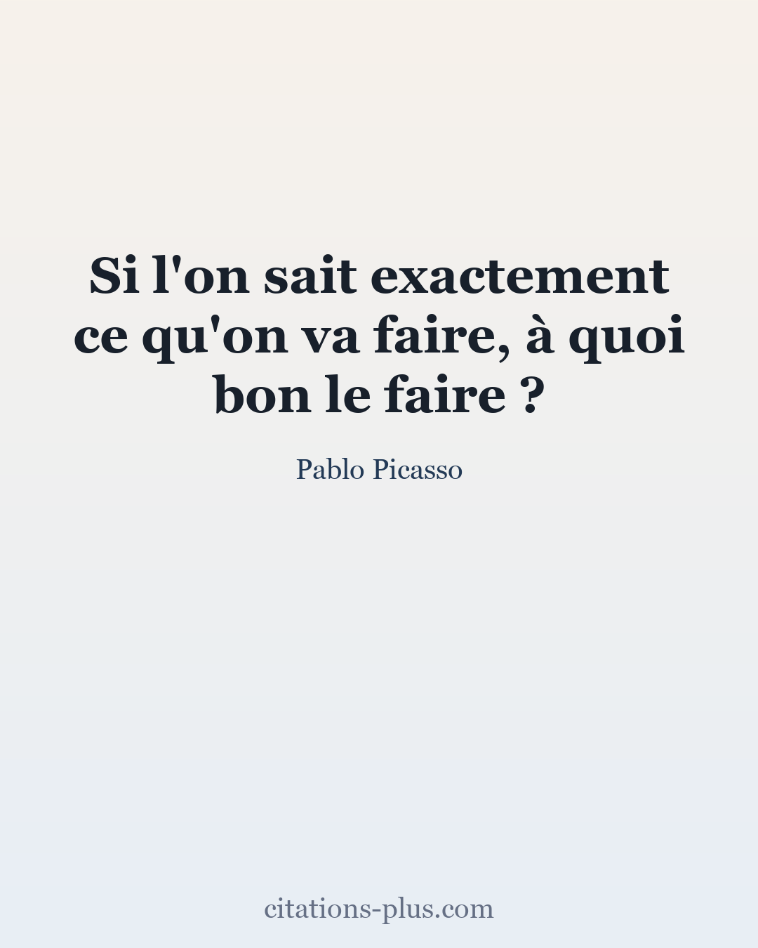Carte Premium clair — Pablo Picasso