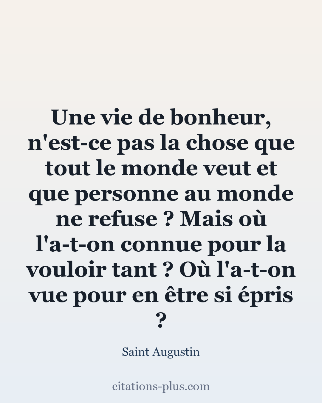 Carte Premium clair — Saint Augustin