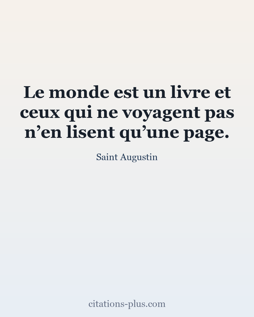 Carte Premium clair — Saint Augustin