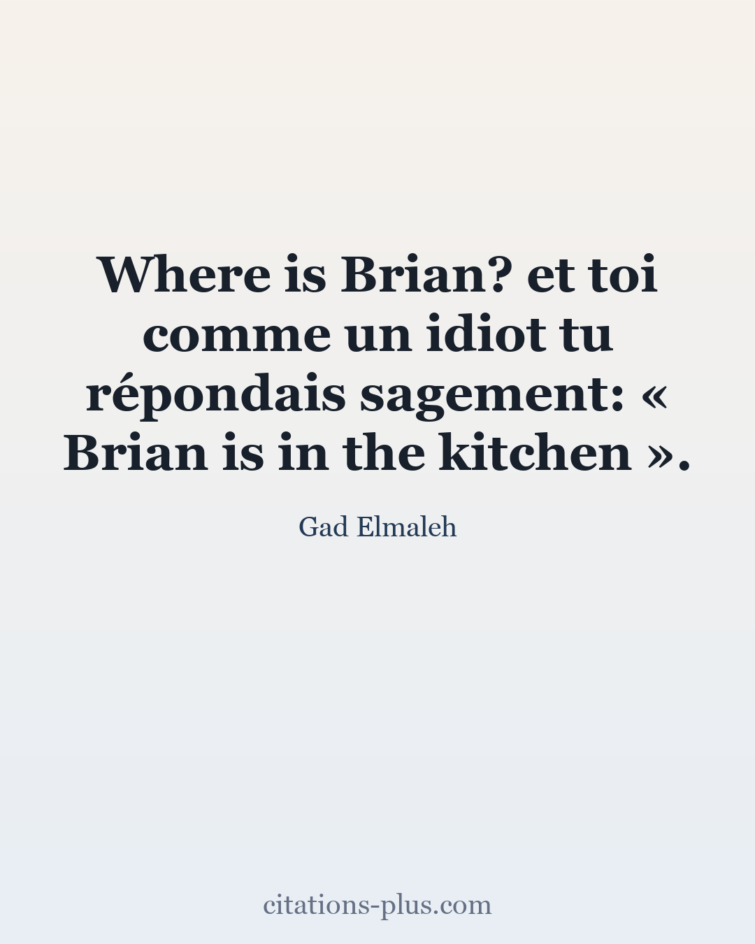 Carte Premium clair — Gad Elmaleh