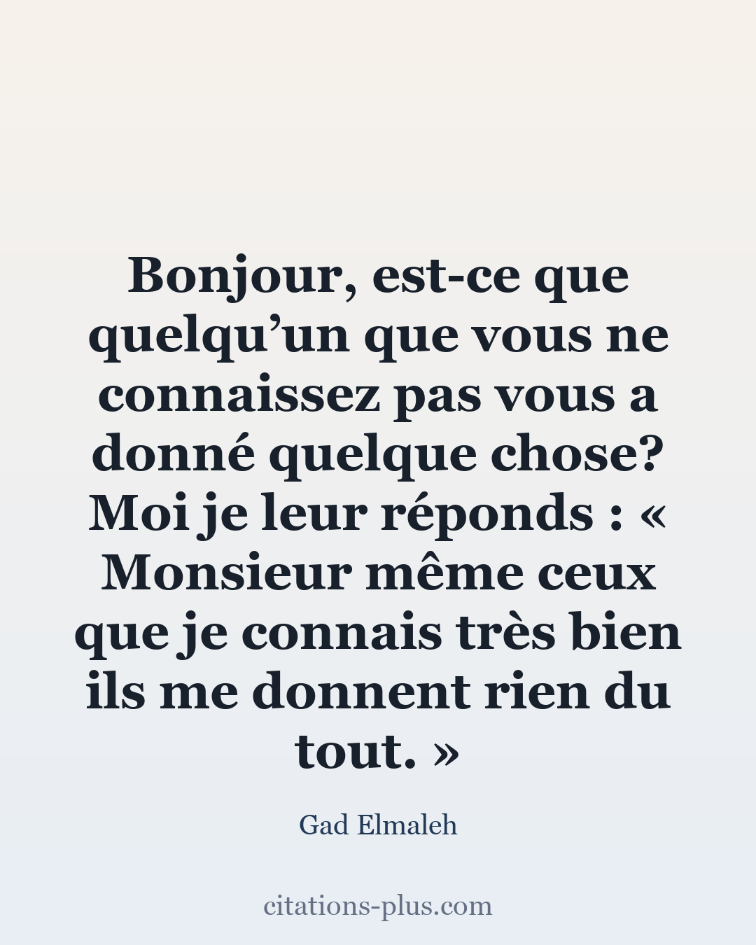 Carte Premium clair — Gad Elmaleh