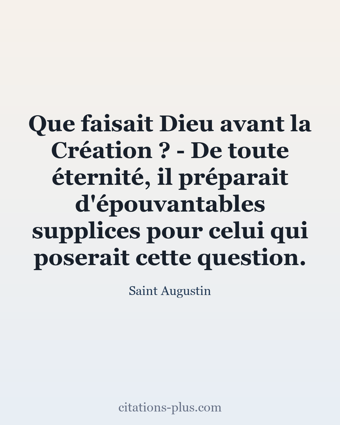 Carte Premium clair — Saint Augustin