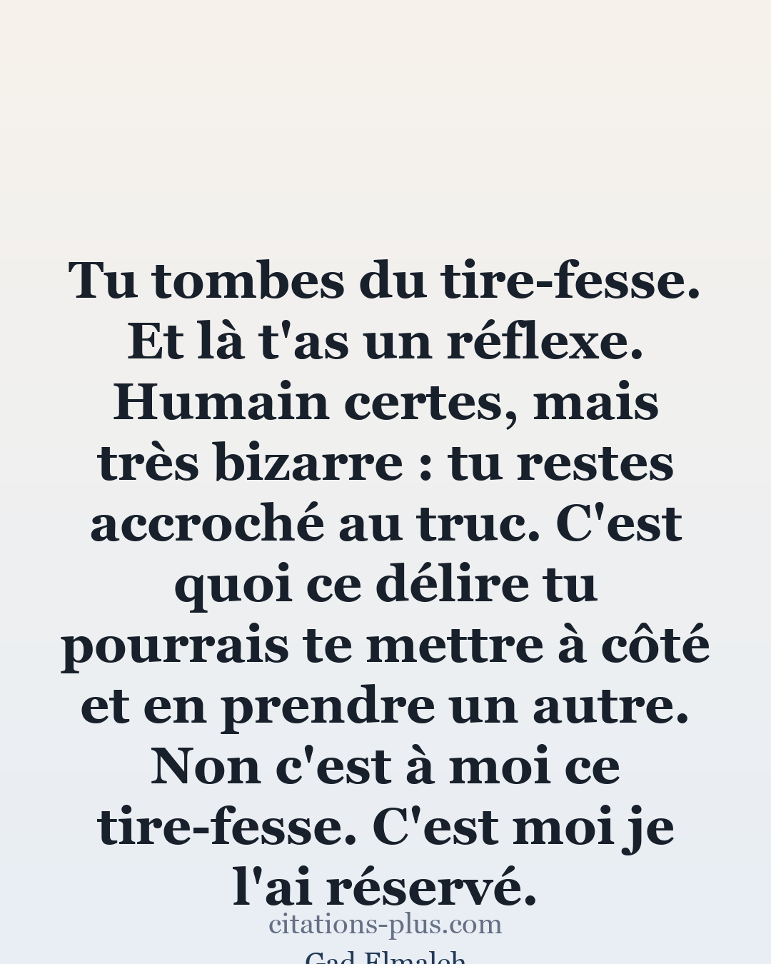Carte Premium clair — Gad Elmaleh
