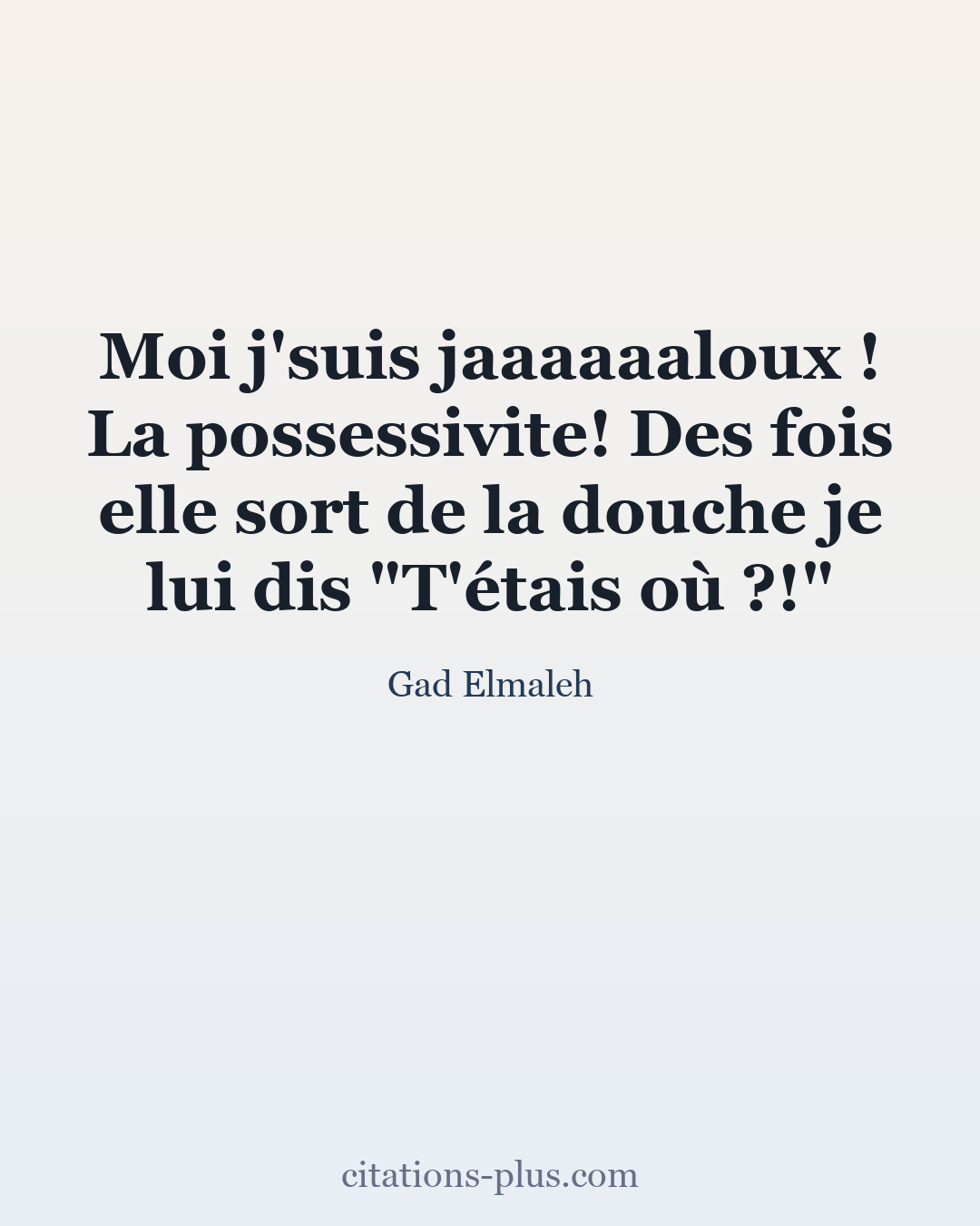 Carte Premium clair — Gad Elmaleh