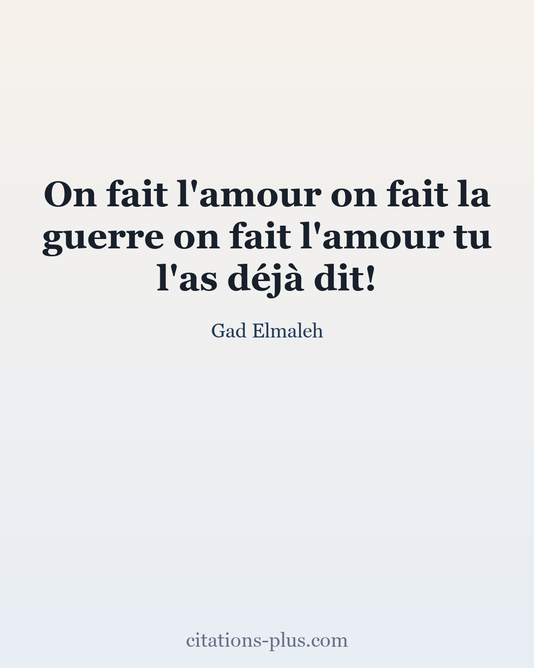 Carte Premium clair — Gad Elmaleh